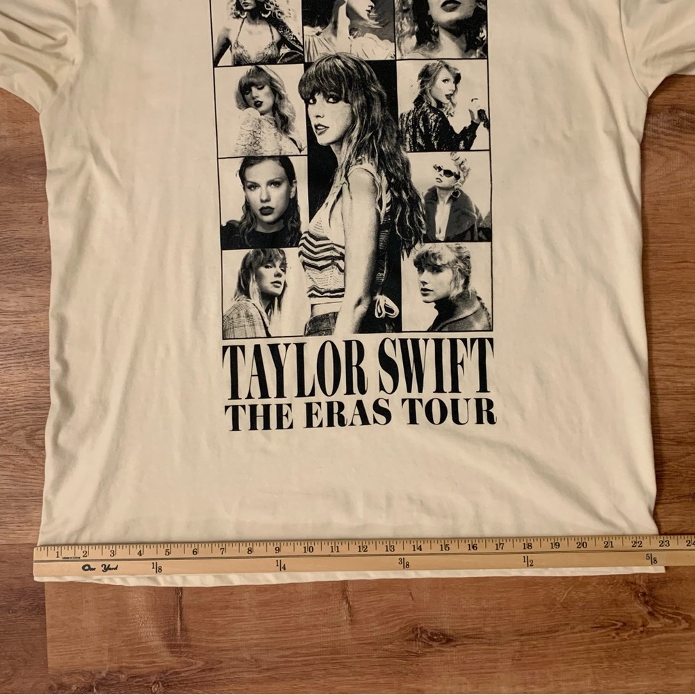 Taylor Swift Authentic Era’s Tour Cream Graphic Band T-Shirt Swiftie Large - Picture 6 of 11